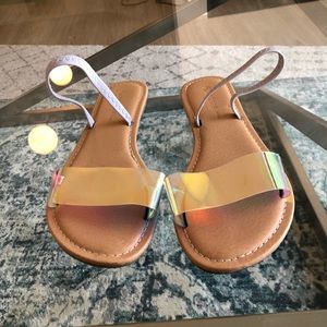 Iridescent Sandals